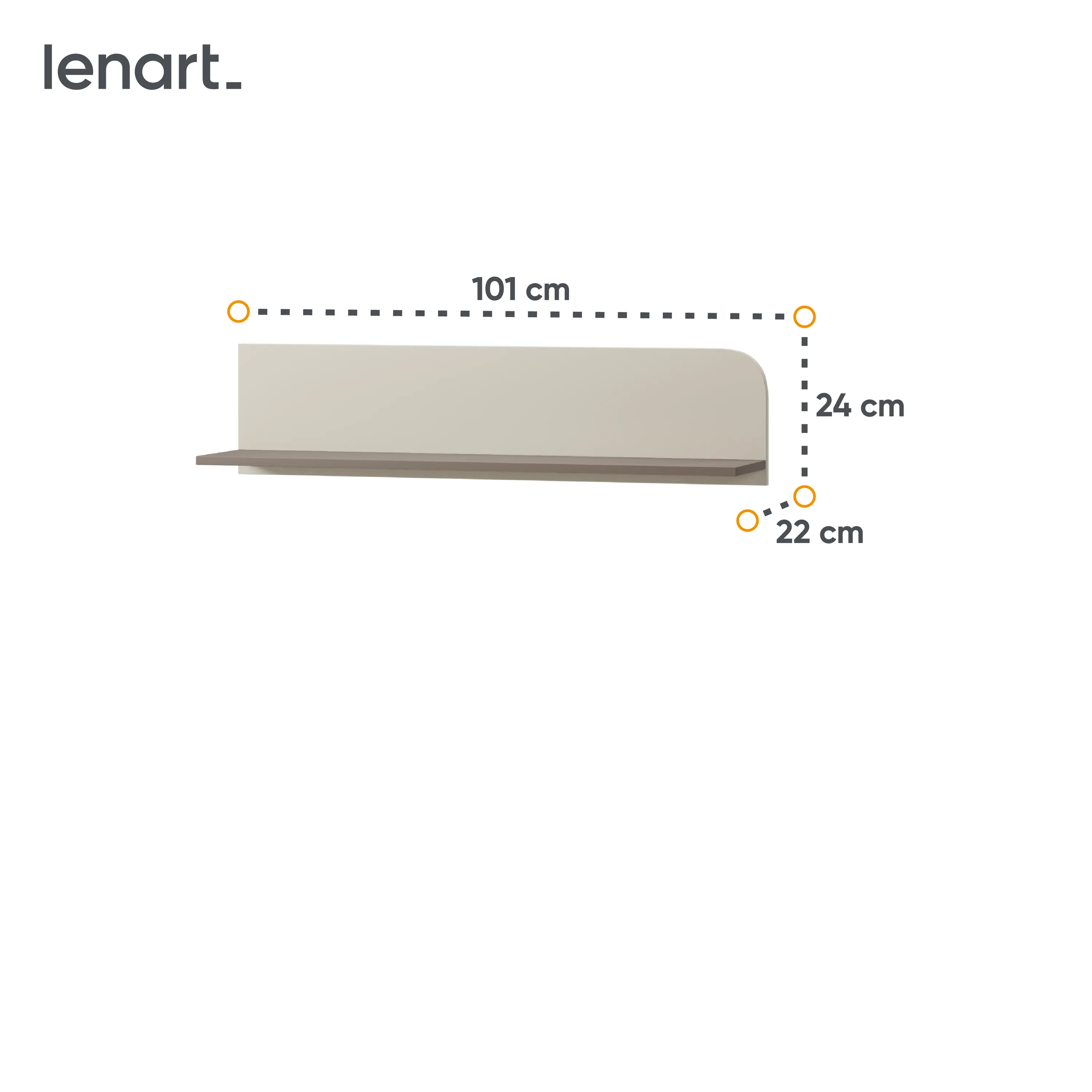 Półka ścienna Harmony HR-05 kaszmir - HR5KT
