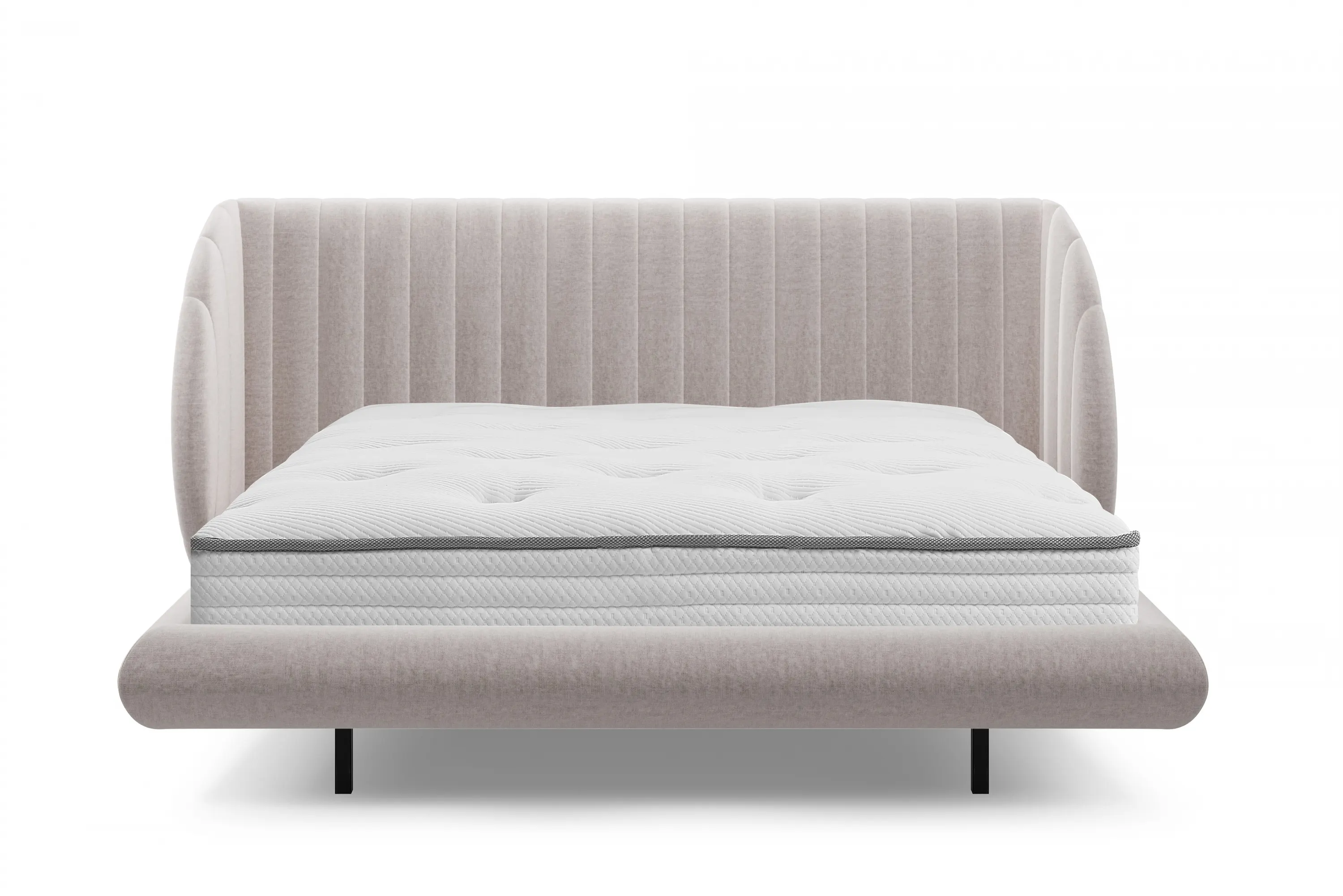 Łóżko Galin lewitujące / 140x200 / Maya 01 - kremowy - B_158519