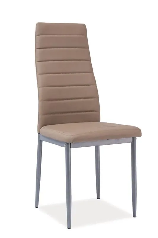 Krzesło H-261 bis alu ciemny beż ekoskóra Signal