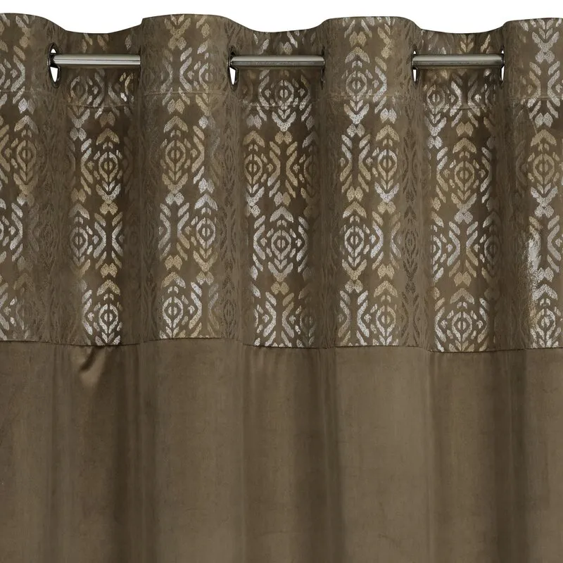 ZASŁONA GOTOWA LIZA 140 X 250 CM JASNOBRĄZOWY - EU_402174