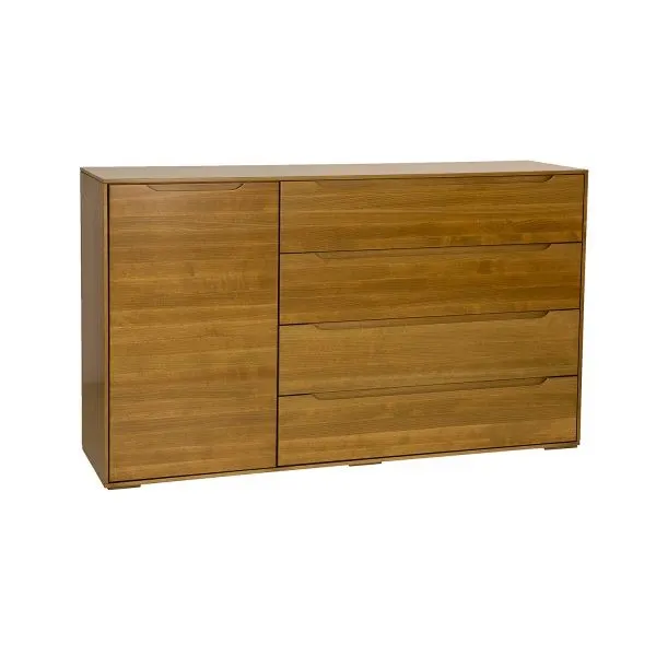 Komoda bukowa KD423 Naturalny DREWMAX