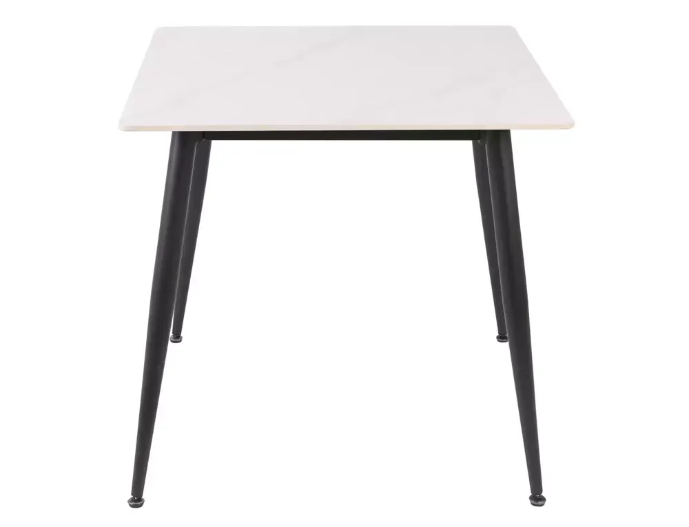 Stół jadalniany ceramiczny RION 80x80 biało-czarny - RIONBC80