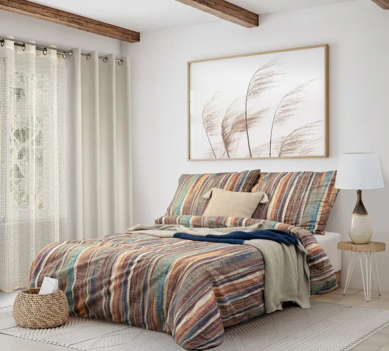 POSZEWKA BOHO 7 45 X 45 CM BEŻOWY - EU_410635