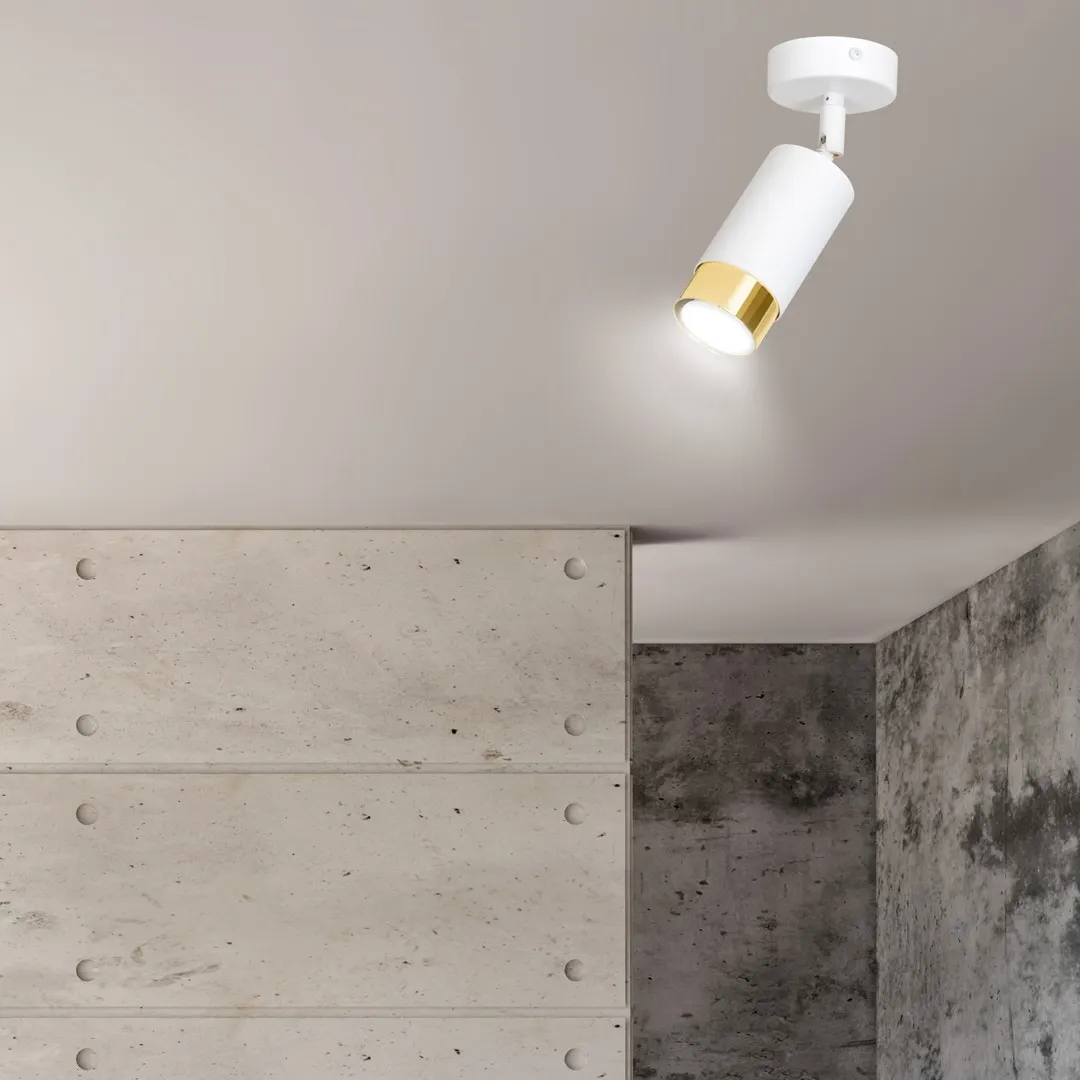 Lampa sufitowa HIRO 1 biały złoty — zdjęcie 5