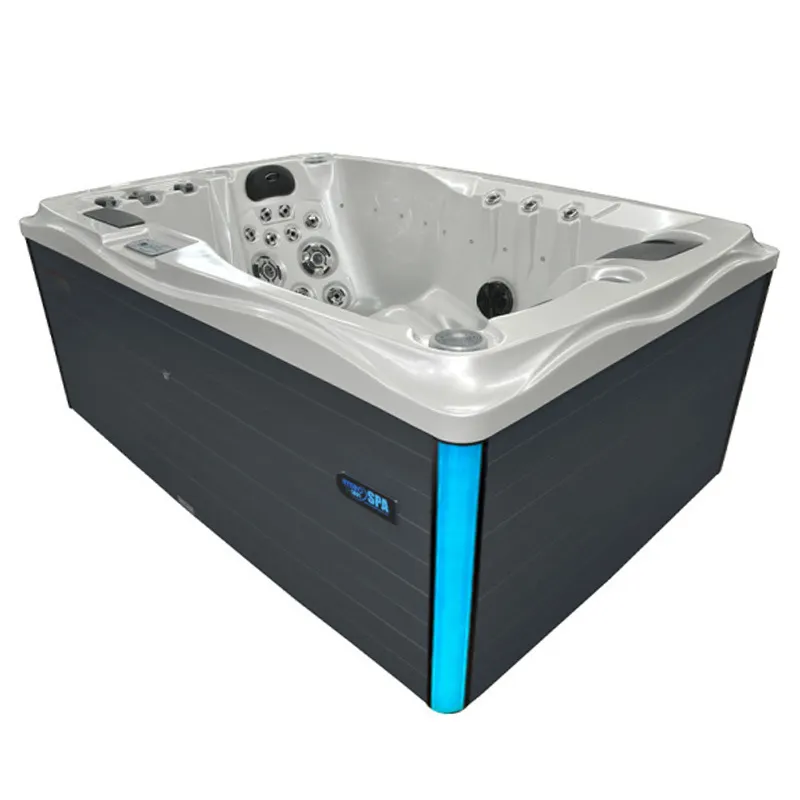 Jacuzzi ogrodowe 2-os. z hydromasażem SPA-749 200x135 cm biały/antracyt - HS_SPA749-3282