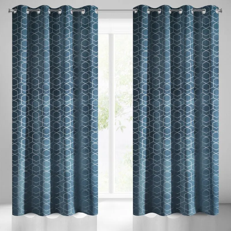 ZASŁONA GOTOWA MANDI 135X250 CM GRANATOWY ZASŁONA GOTOWA MANDI 135X250 CM GRANATOWY