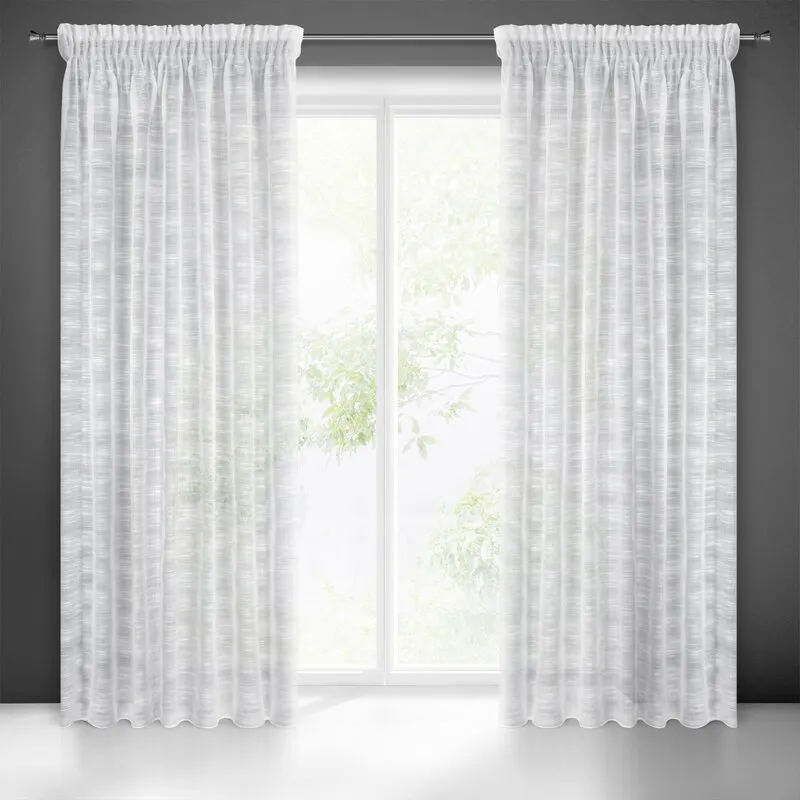 FIRANA GOTOWA ASTERA NA TAŚMIE 140X270 CM BIAŁY FIRANA GOTOWA ASTERA NA TAŚMIE 140X270 CM BIAŁY
