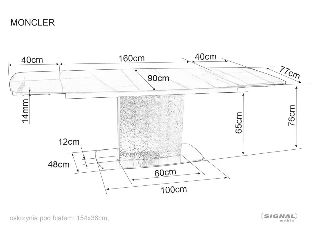 stol_moncler_wymiary image