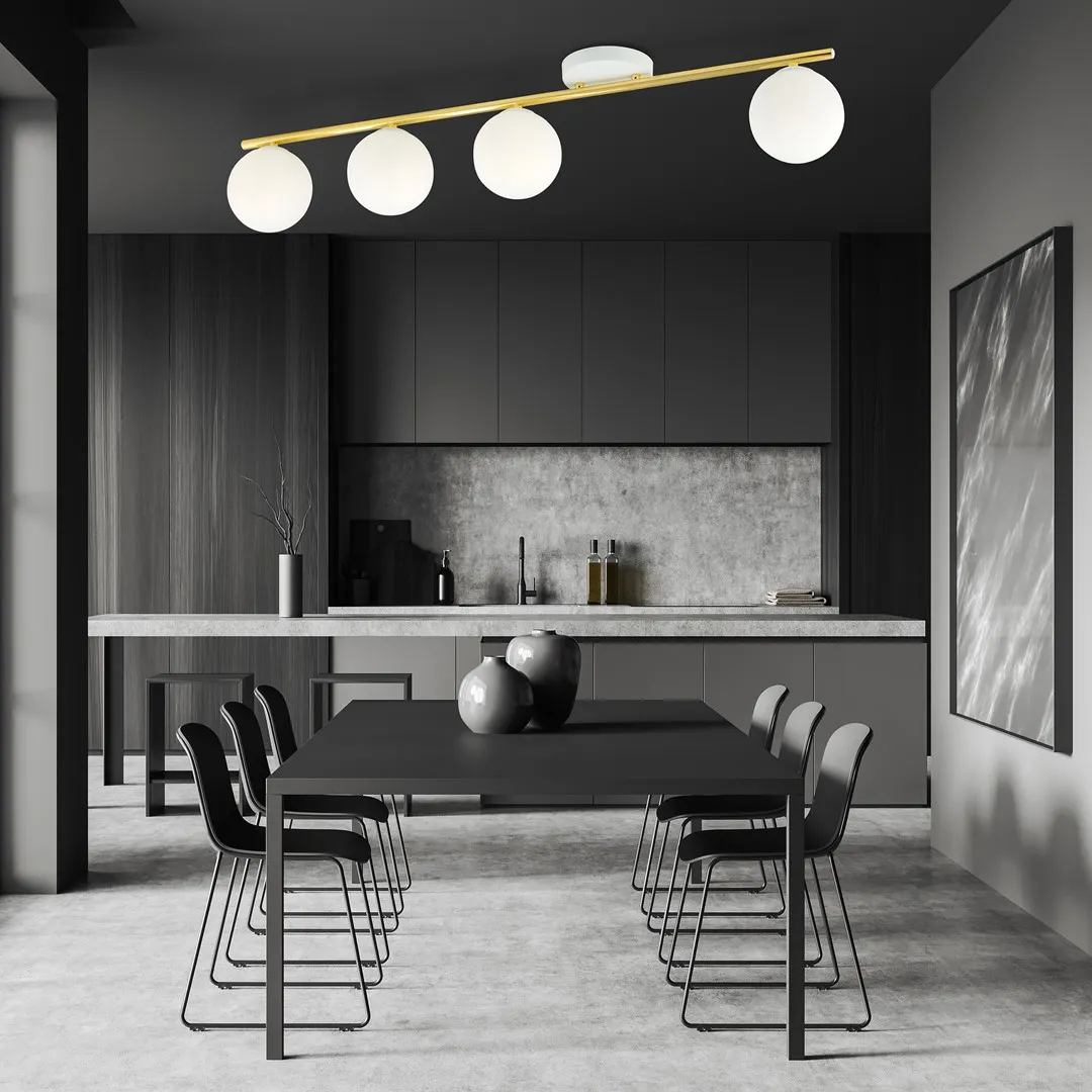 Lampa sufitowa MONZA Biały,Złoty 1253/4 - 1253/4