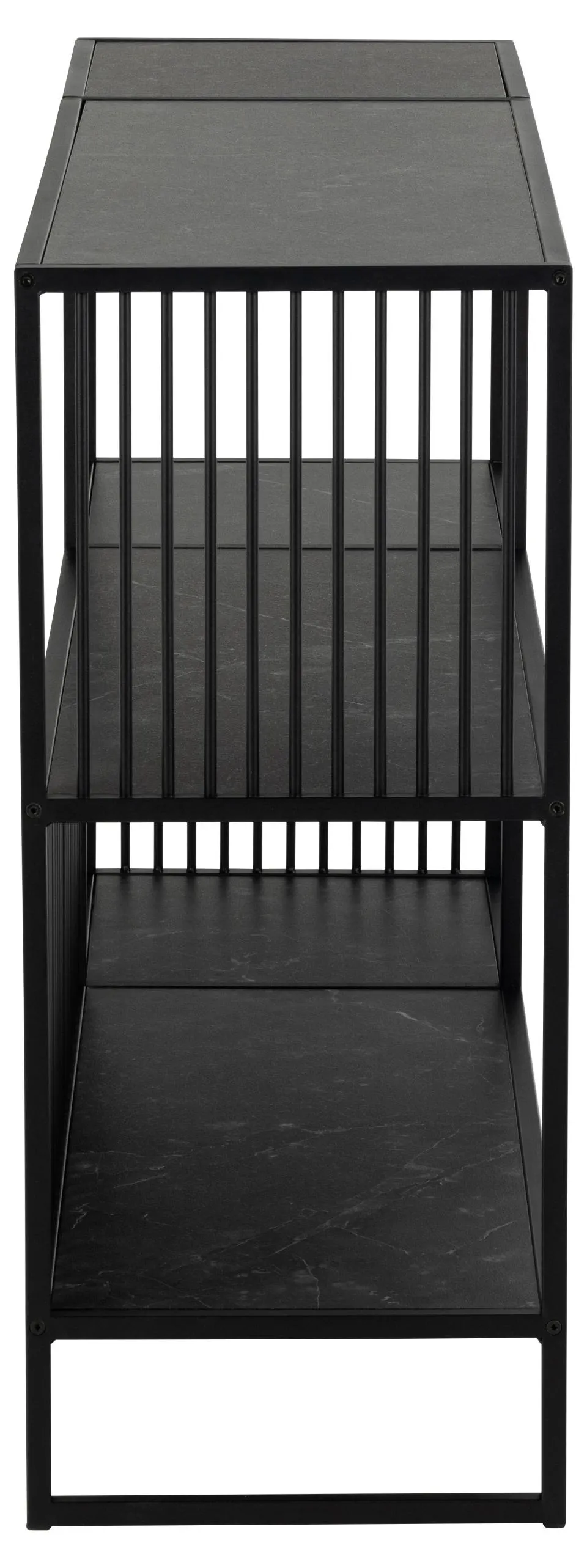 Regał niski STRINGTON 120x83x35 czarny - 0000104669