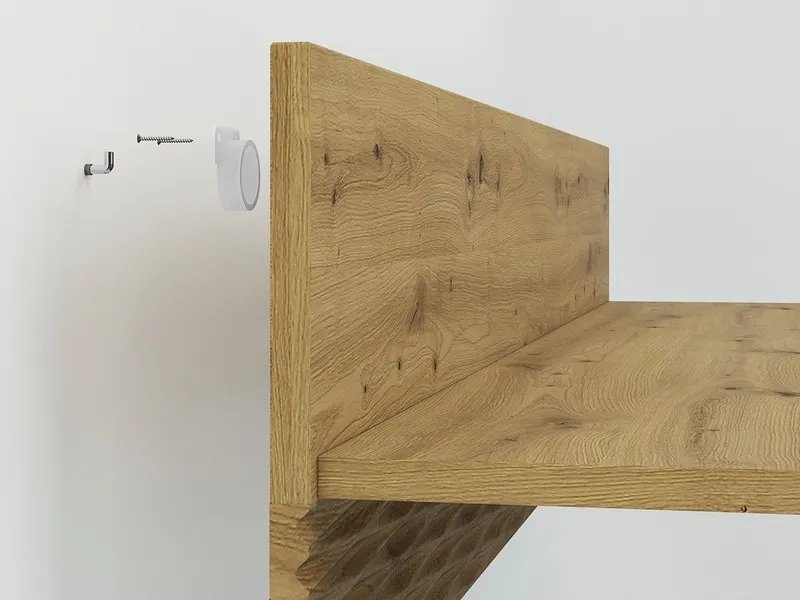 Półka ścienna ARTIS 12, dąb artisan 22x120 cm - 1ARTI12-001