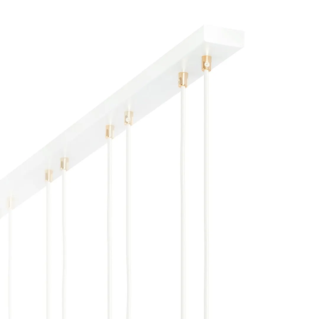 Lampa wisząca GLAM 3 biały transparentny — zdjęcie 5