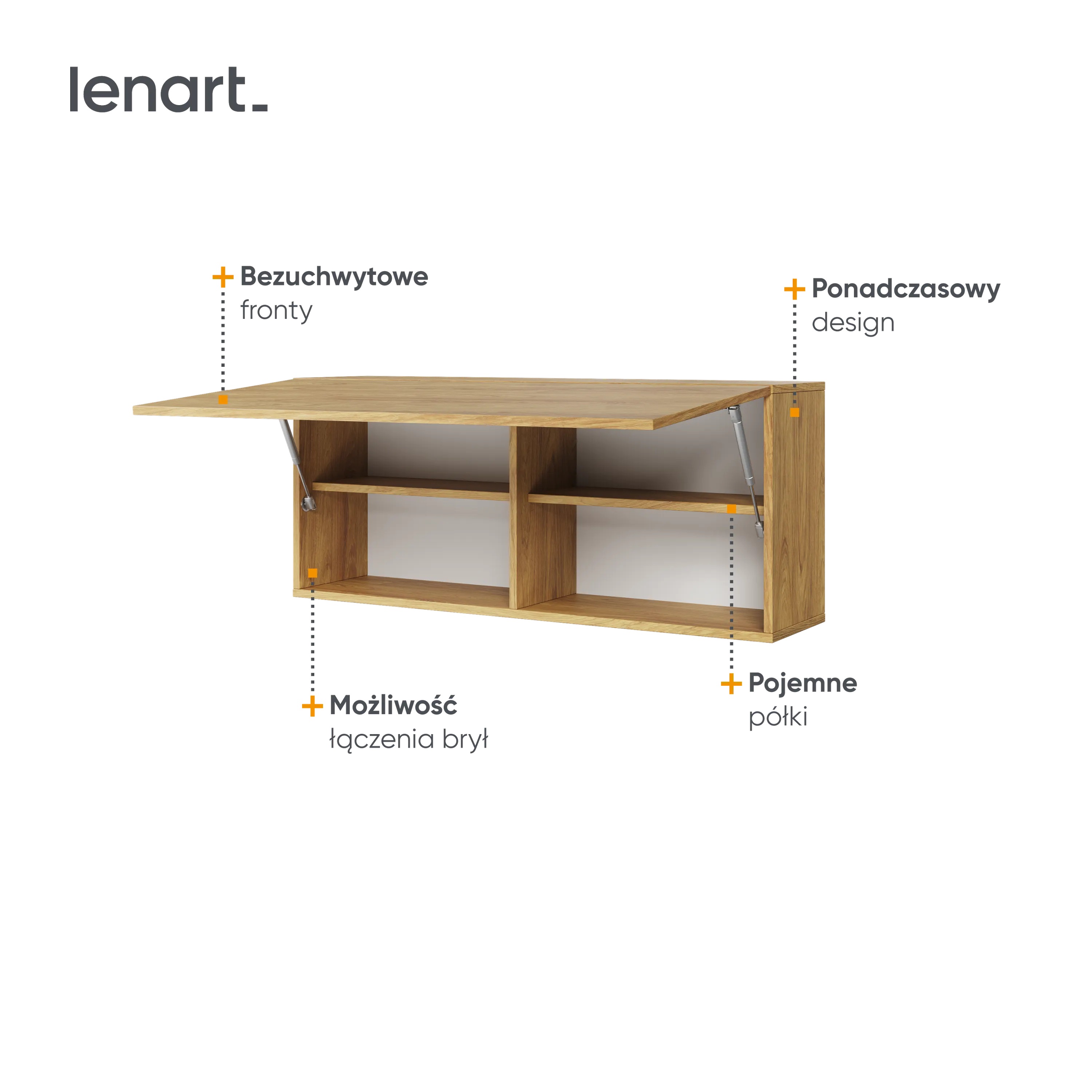 Szafka wisząca Teen Flex TF-12 hikora naturalna - TF12H