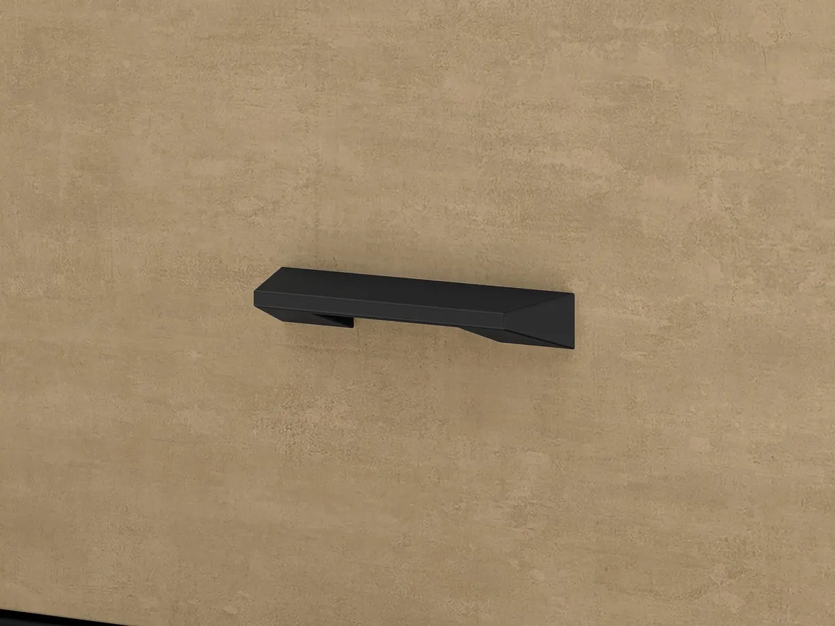 Komoda z 3 szufladą Colt 05 dąb craft złoty, czarny, stal premium - 1COLT05-001