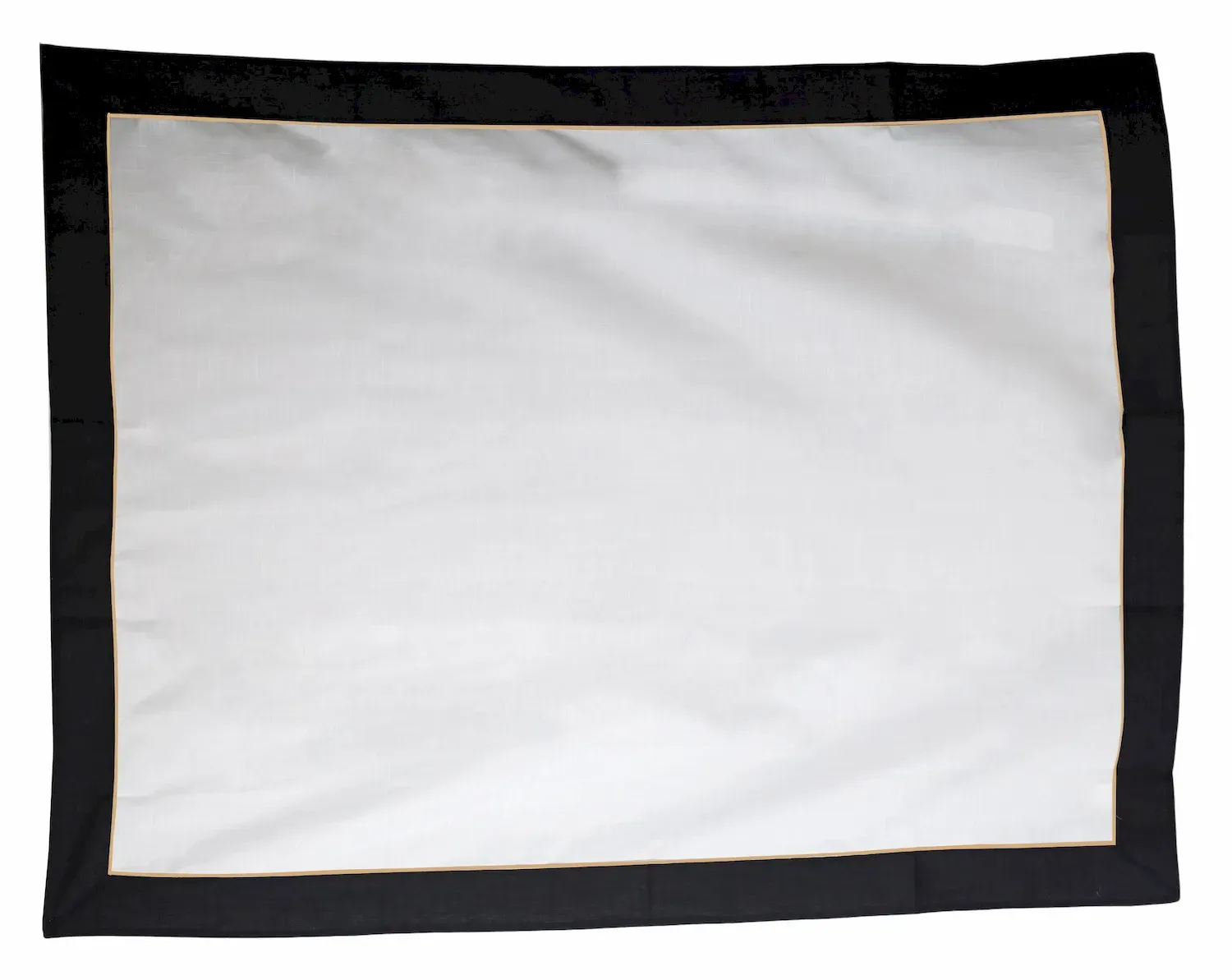 Obrus świąteczny z czarną oblamówką 140x180 biały