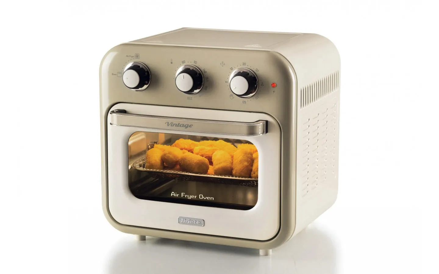 air fryer, oven, beige, clamshell, cookie-cutter style
