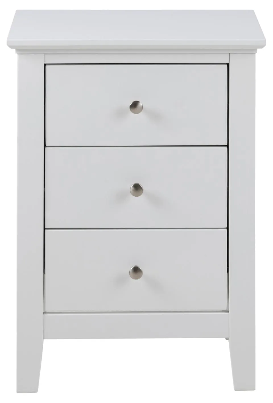 Szafka nocna z 3 szufladami NINNA 45x34x63 Biały — zdjęcie 3