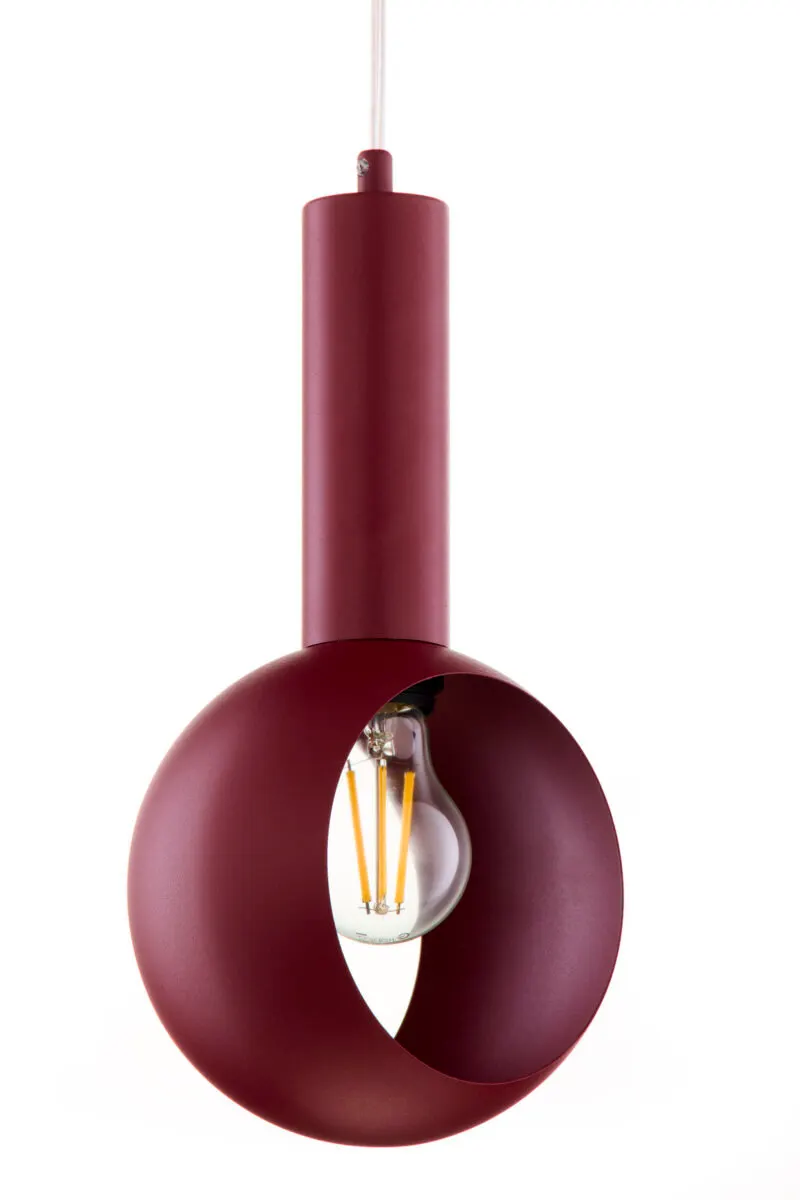 lampa wisząca, kinkiet, przyciskowy żyrandol, żarówka LED, konstrukcja metalowa