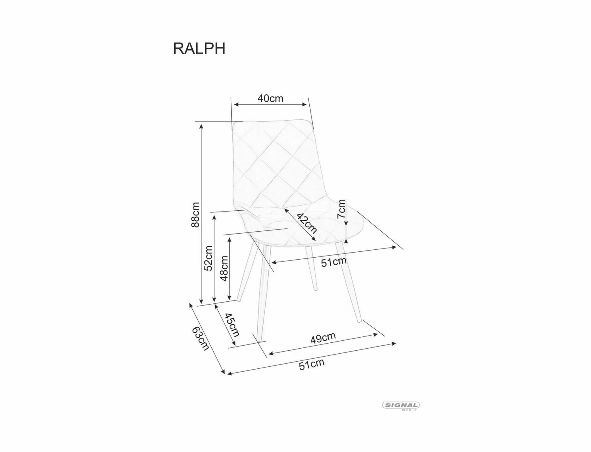 Krzesło RALPH VELVET Bluvel 14 szare czarny stelaż — zdjęcie 5