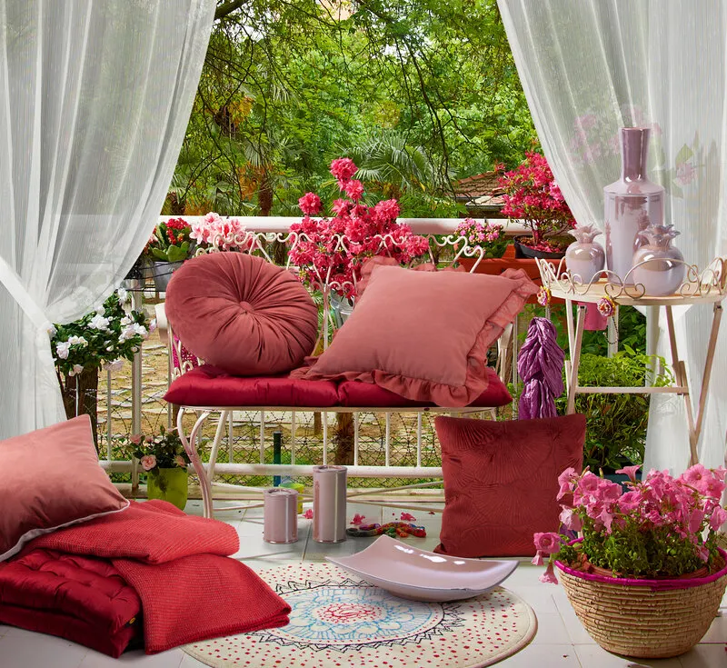 POSZEWKA VELVET 45 X 45 CM CEGLASTY - EU_404885