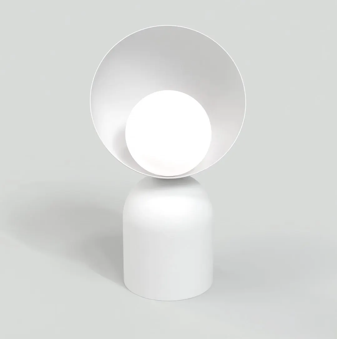Lampa nocna metalowa BOTO LN1 biała — zdjęcie 2