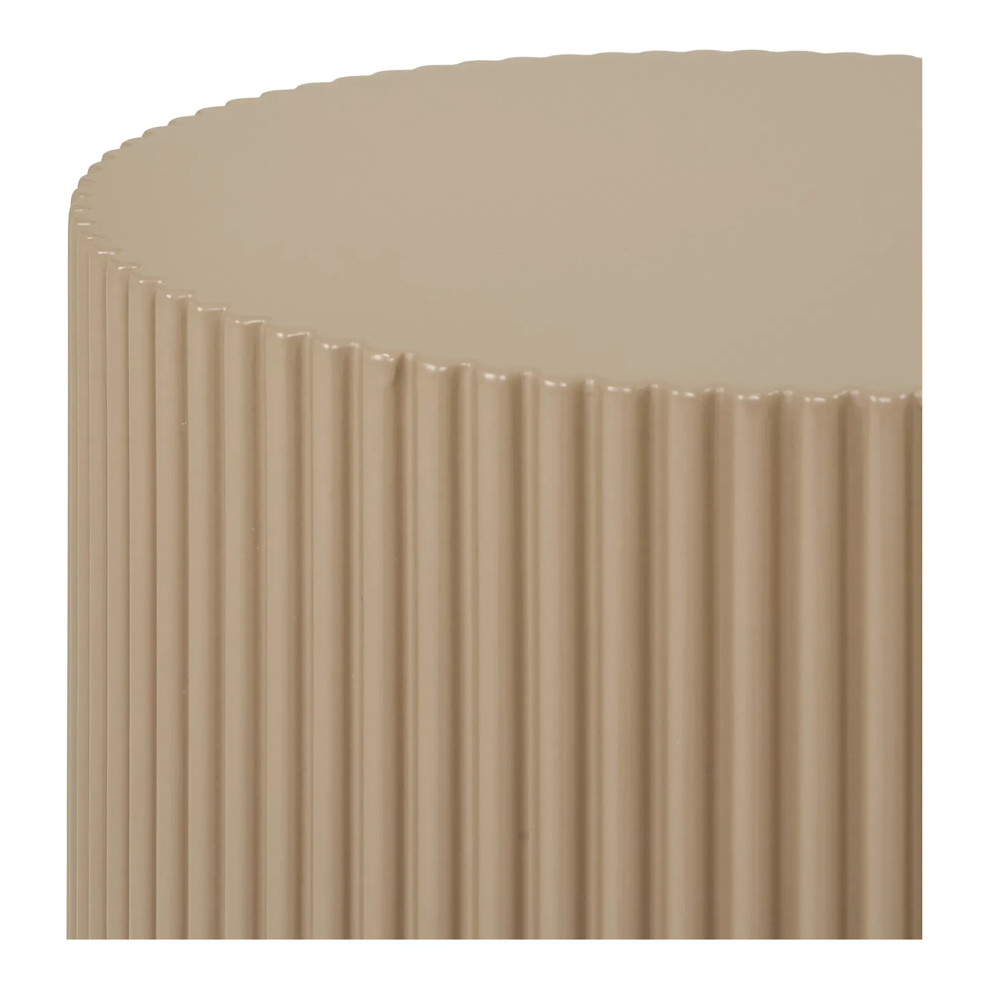 Stolik pomocniczy okrągły FARENSE fi30x50 cm - beżowy - 2102150