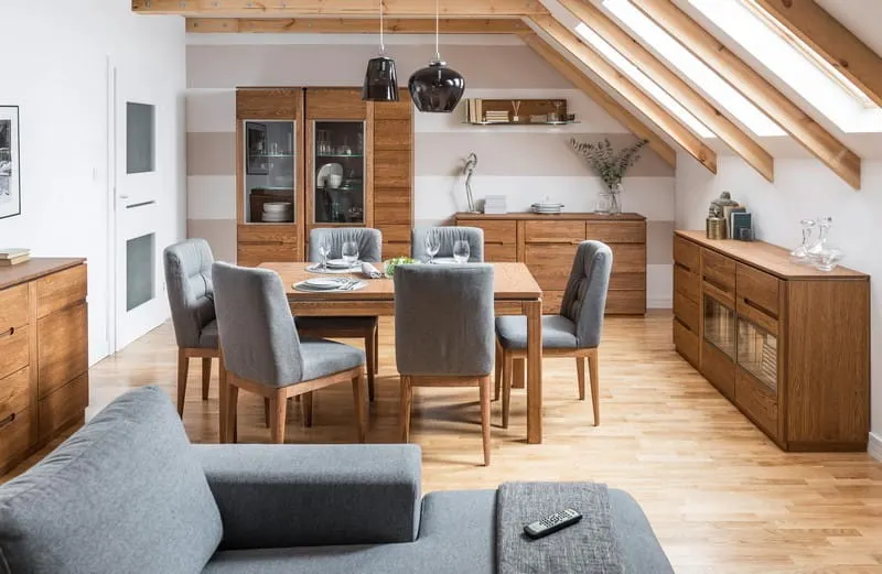 Komoda 2-drzwiowa z 4 szufladami MONTENEGRO 45 drewniana dąb rustical 163x87x42cm - TH-100-0936