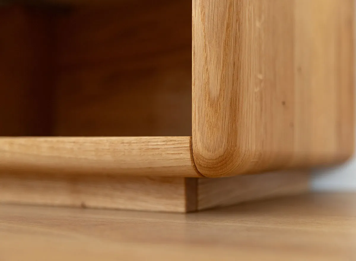 Szafka nocna dębowa z 1 szufladą i półką RONDA Dębowy Sen dąb olejowany - ZINAK1