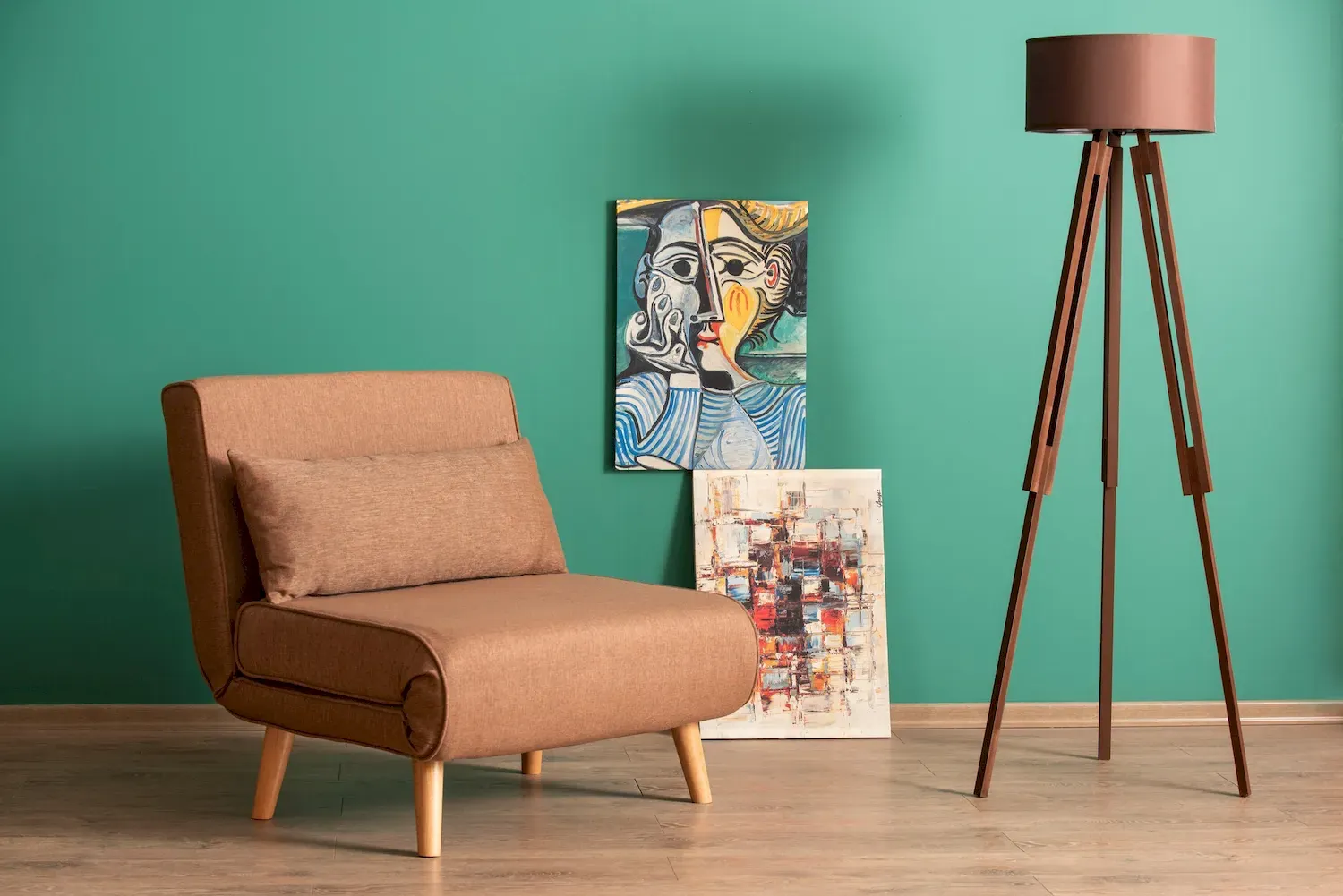 Fotel rozkładany FOLDE Single regulacja oparcia 14 poziomów- brązowa - ASI_859FTN2329