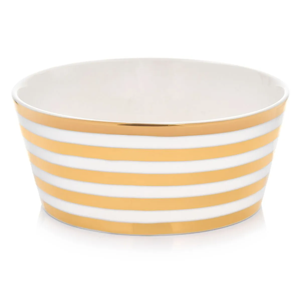 Miseczka DUKA GOLD 15 cm porcelana biały złoty