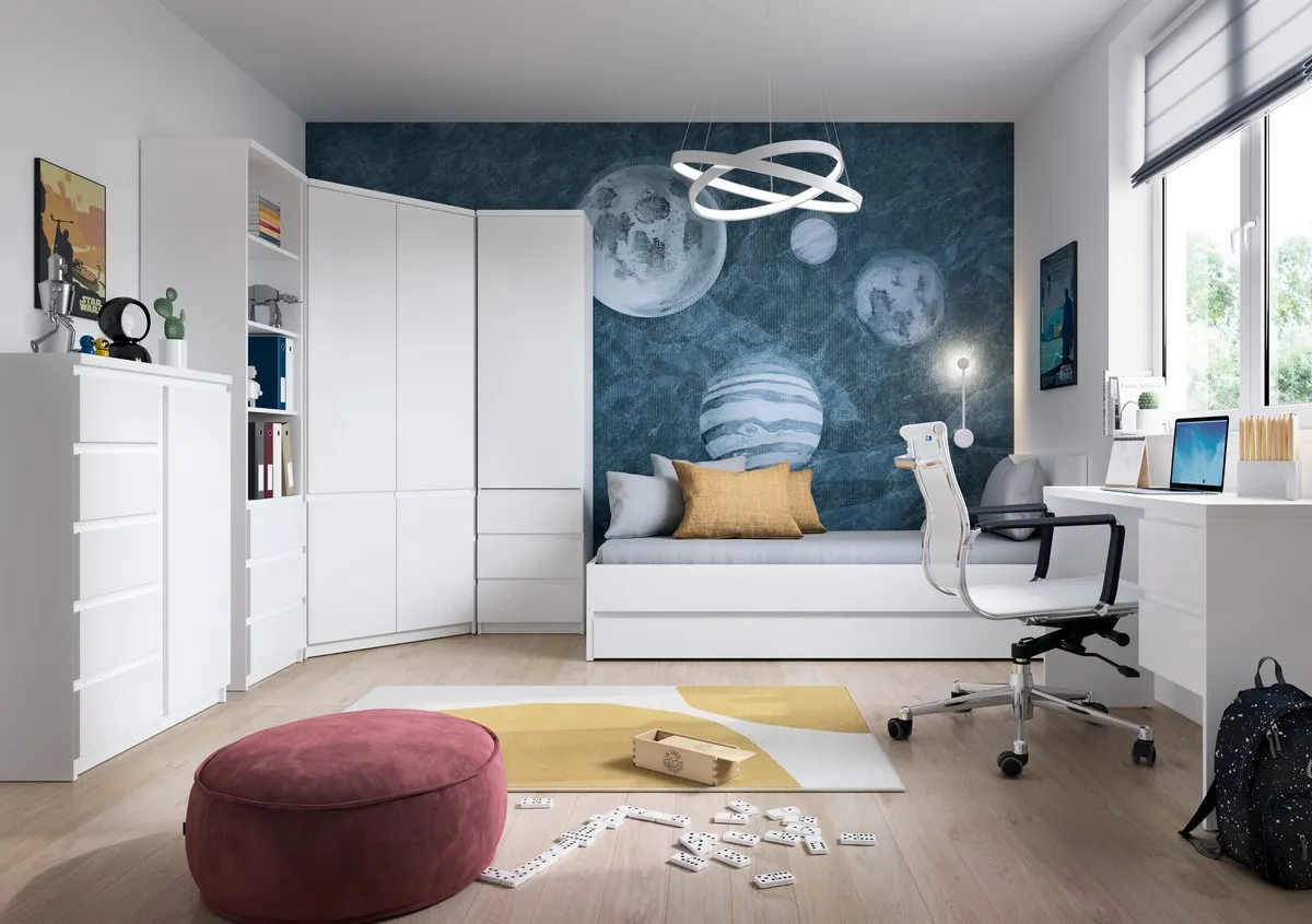 BIURKO Z SZUFLADAMI FRIBO FRIB03 BIEL ALPEJSKA - 6000000010552