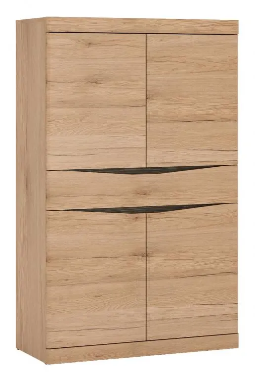 KOMODA WYSOKA 4-drzwiowa z 1 szufladą SUMMER TYP 30 Dąb Sanremo jasny, Arusha