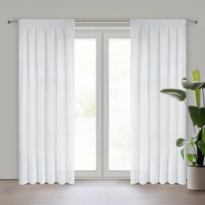 FIRANA GOTOWA VIOLA NA TAŚMIE 140X270 CM BIAŁY FIRANA GOTOWA VIOLA NA TAŚMIE 140X270 CM BIAŁY