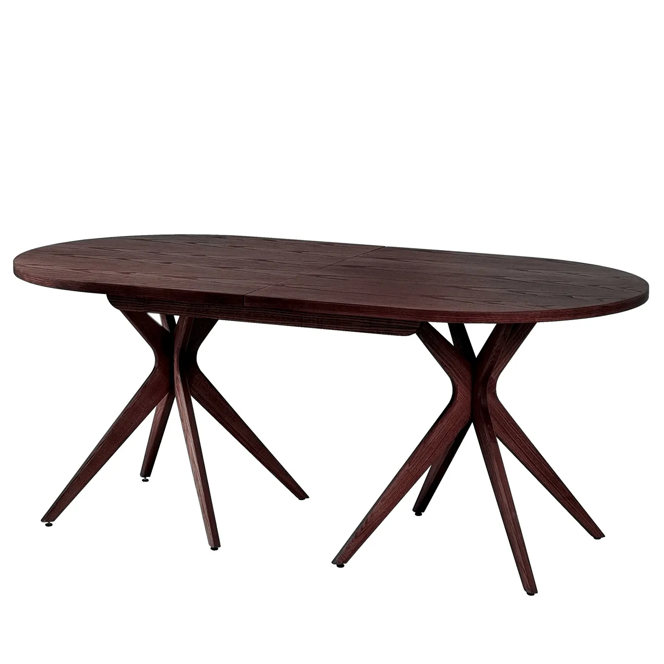 Stół owalny rozkładany JUUBI 90x180-230cm orzech Stolik kawowy, Stół do jadalni, Meble, Tabela, Biurko