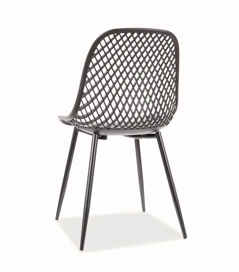 Krzesło ogrodowe CORRAL A ażurowe czarne - CORRALACC