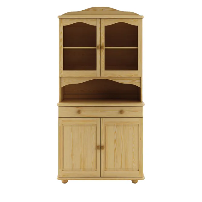 Kredens witryna KW102 szer.92 wys.190 sosna dąb DREWMAX