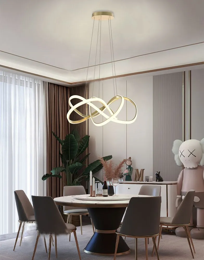 Lampa wisząca ARTE  LED złota — zdjęcie 2