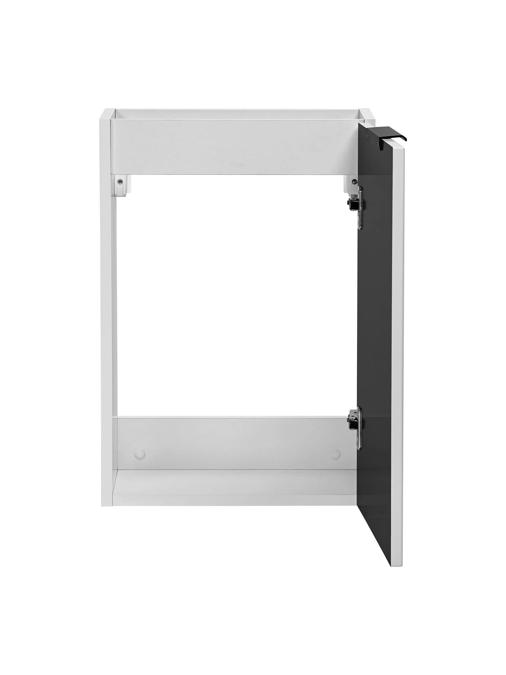 Szafka wisząca pod umywalkę ADEL ryflowana biała ryflowana 57x40x22cm - ADEL_WHITE_82-40-B-1D