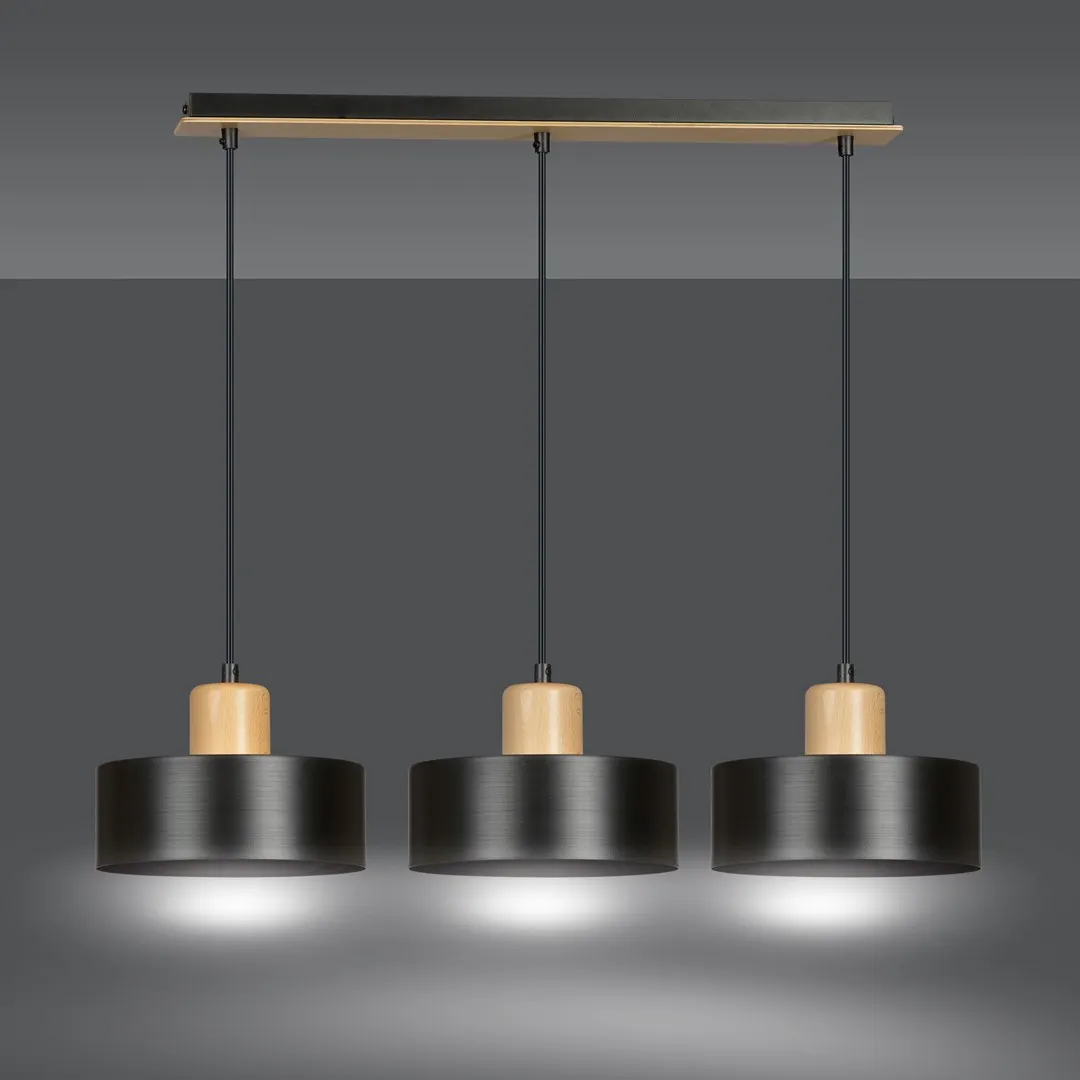 Lampa wisząca TORIN Czarny 1046/3 - 1046/3