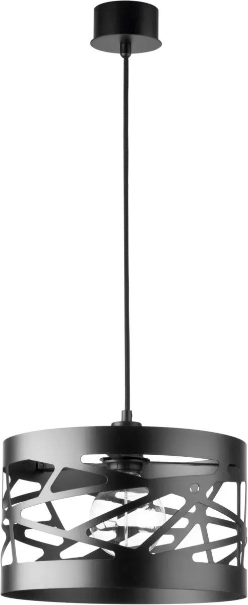 Lampa wisząca ażurowa MODUŁ FREZ M czarna