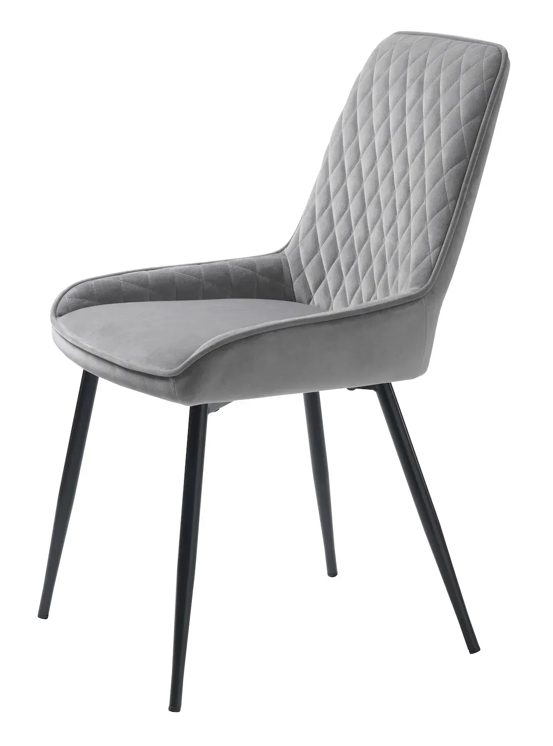 Krzesło pikowane MILTON VELVET szare Krzesło pikowane MILTON VELVET szare