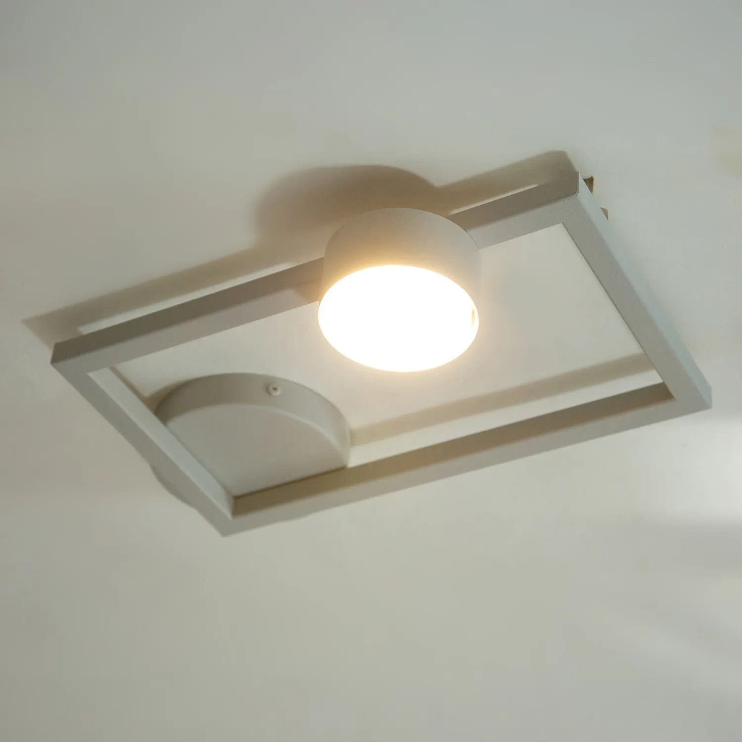 Plafon stalowy FRAME 1 szary beż - SI_41316