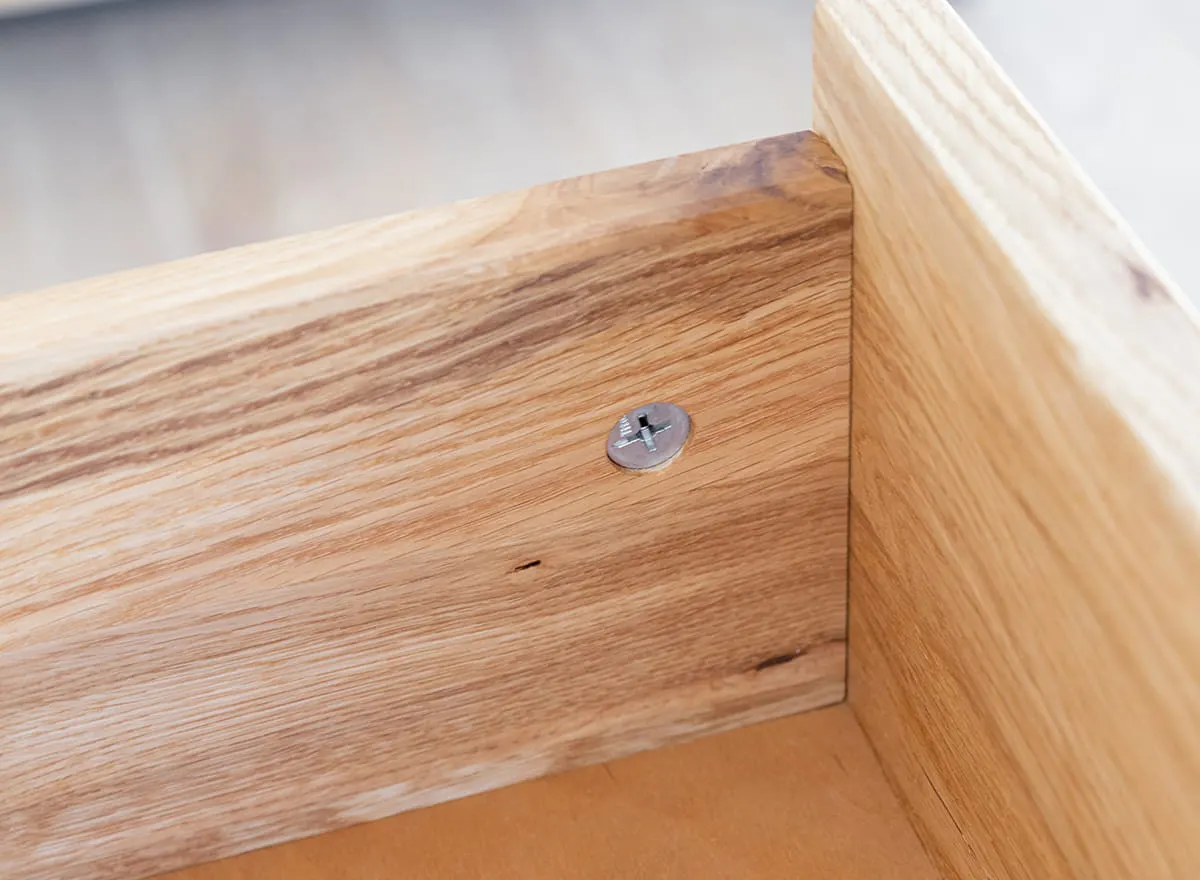 Witryna MODERN LOFT 2-drzwiowa z 3 szufladamiz przeszkleniem - dąb olejowany - PLMOL10S