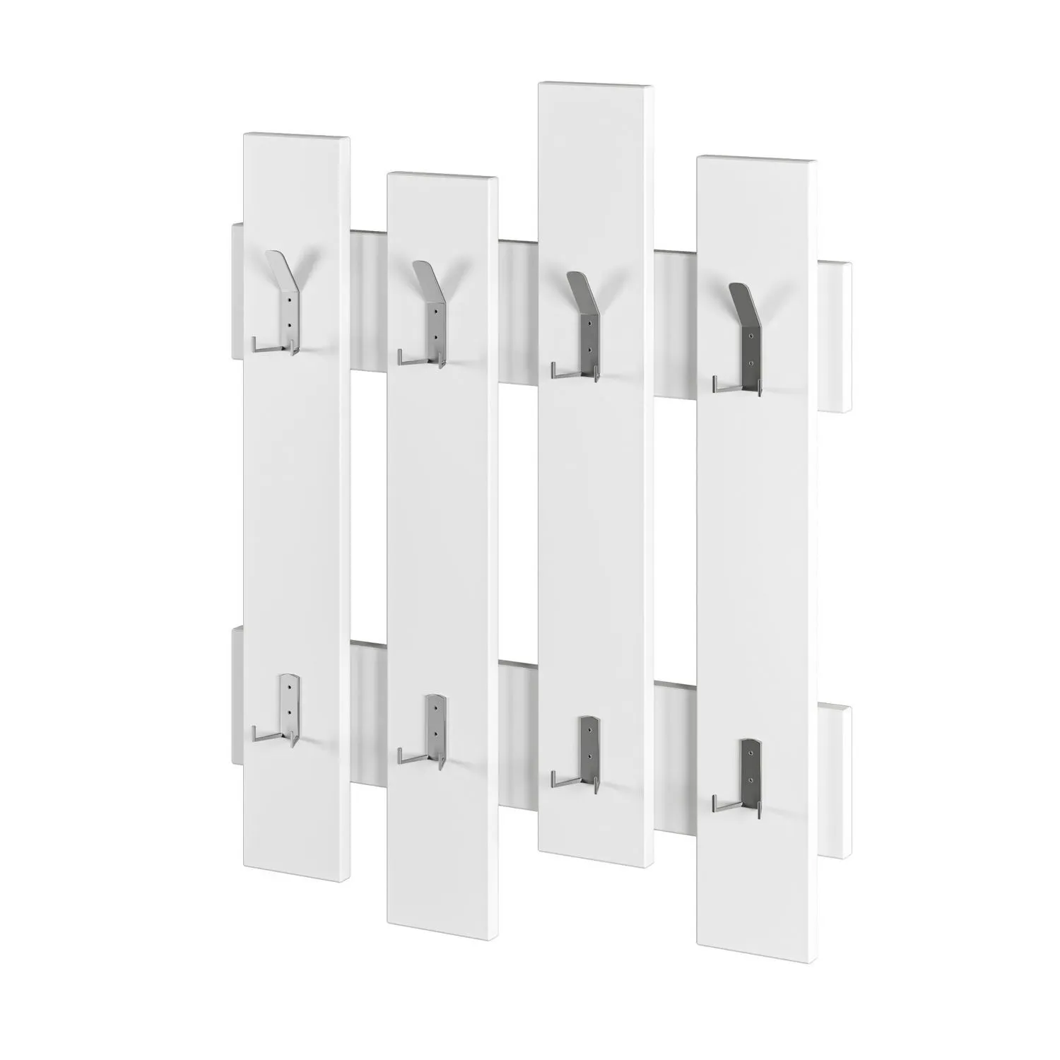 Wieszak ścienny WAVE 8 haczyków biały - ASI_855DTE4012