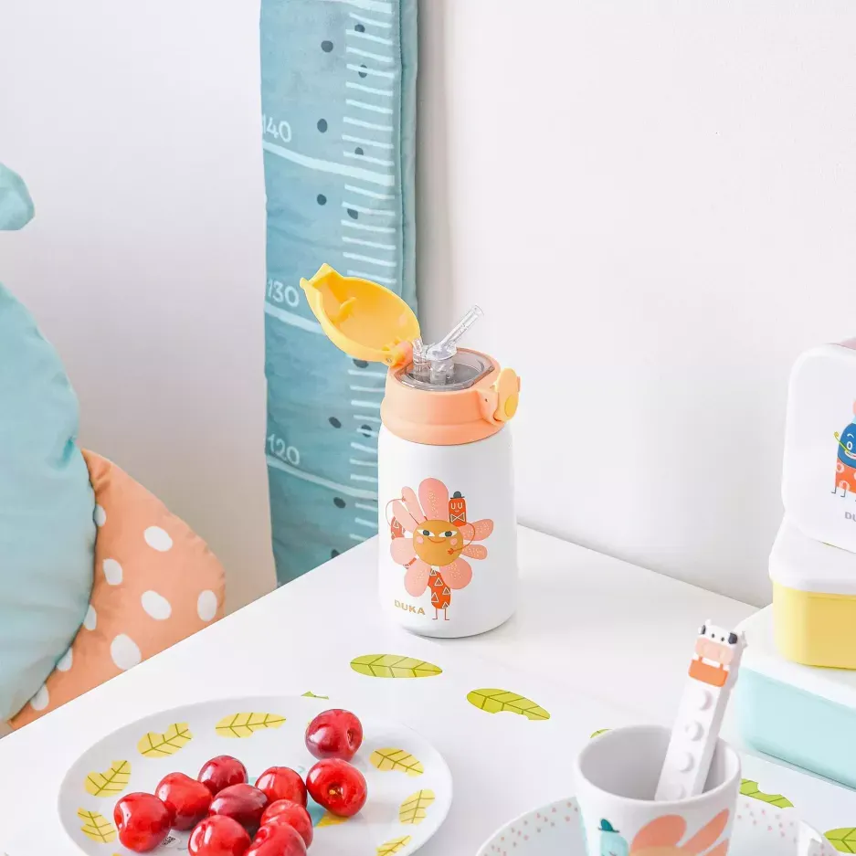 Miarka wzrostu dla dzieci DUKA MINI dżdżownica 95 cm welur miętowa — zdjęcie 7