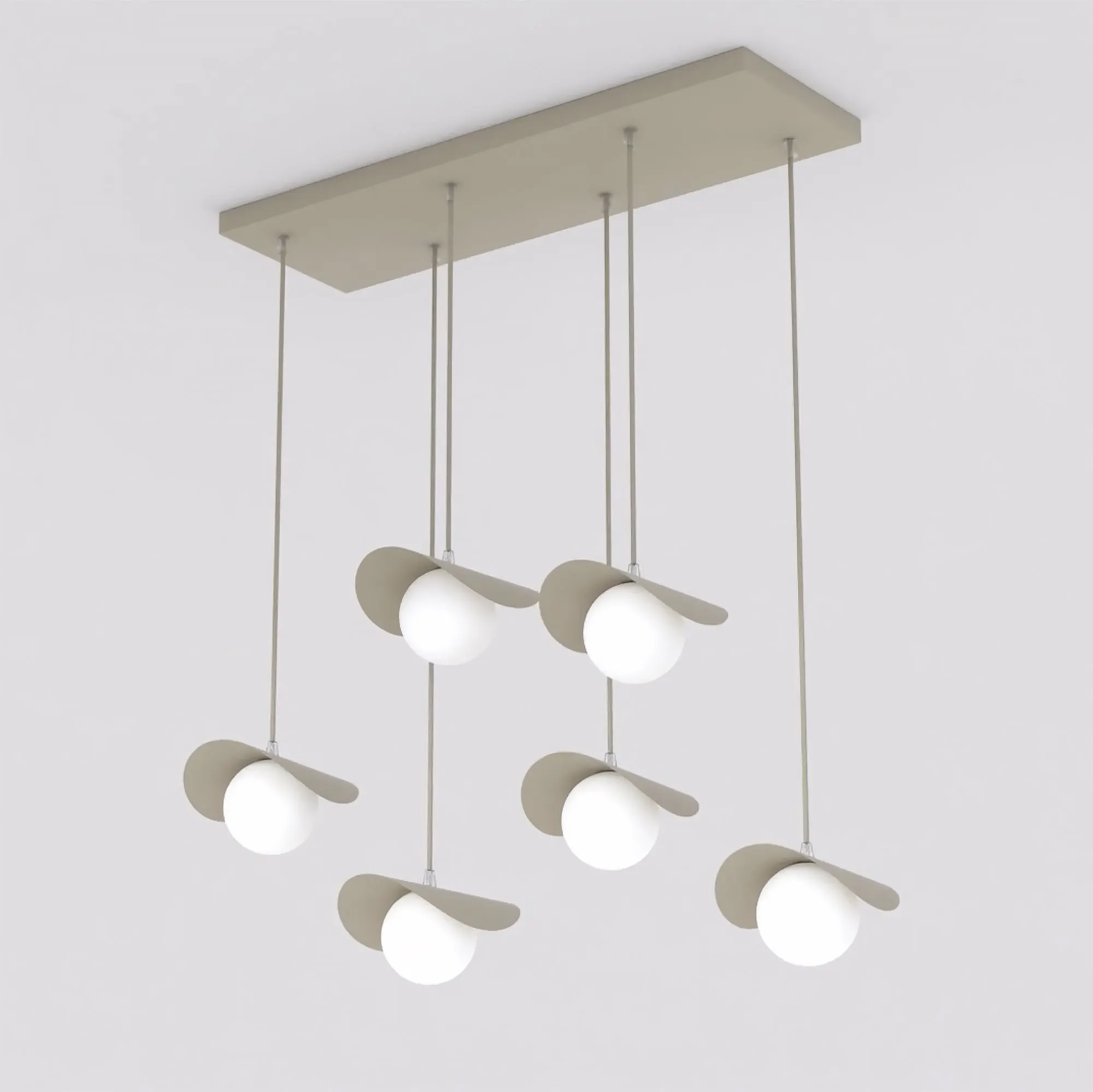 lampa wisząca, kuleczki, metaliczny, konstrukcja wisząca, design nowoczesny