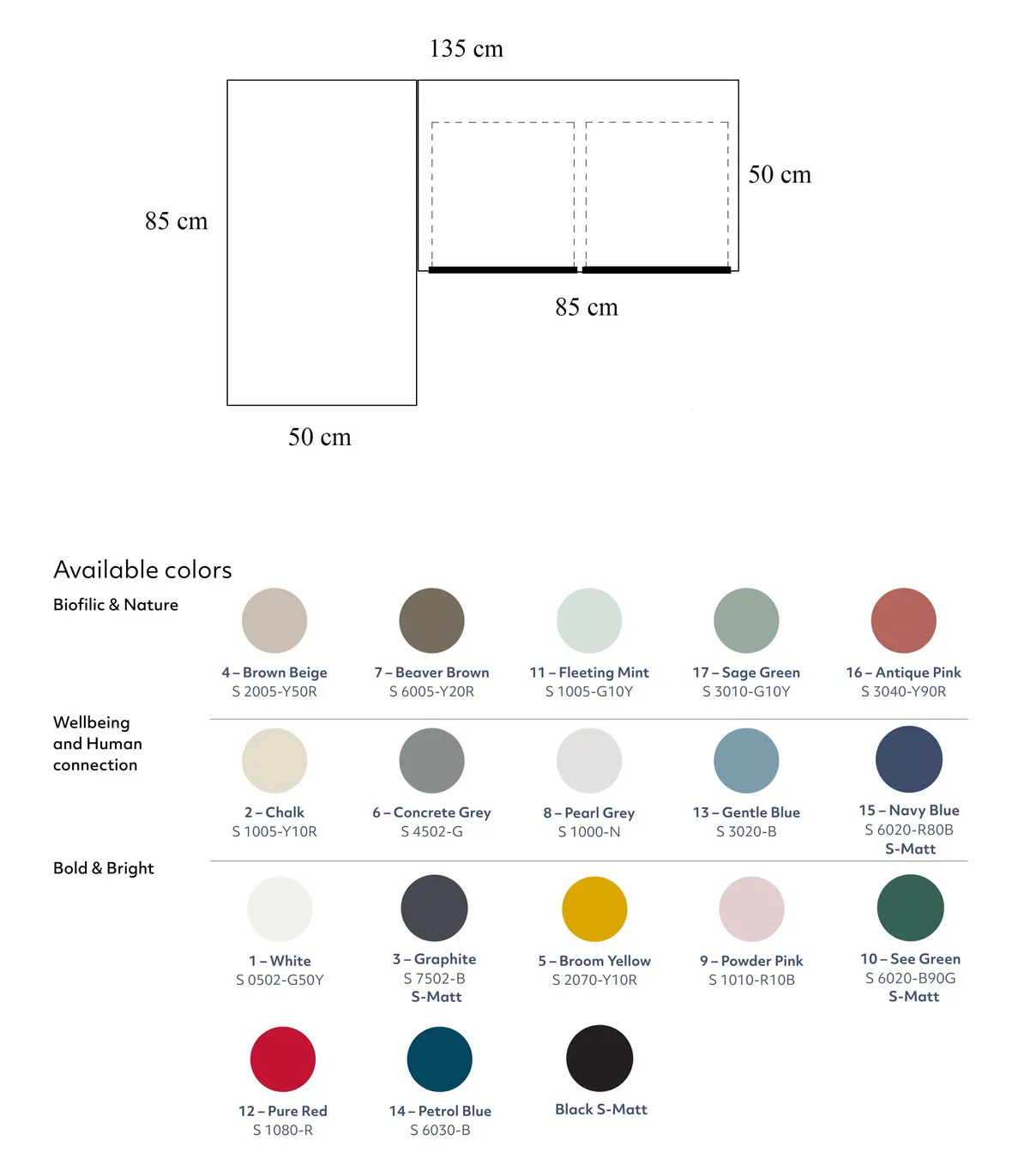 Biurko narożne z szufladami LUKA lewostronne 135x85 czarny blat/nogi kolor dąb - RGB_CDLUK2BLK_OAK_L