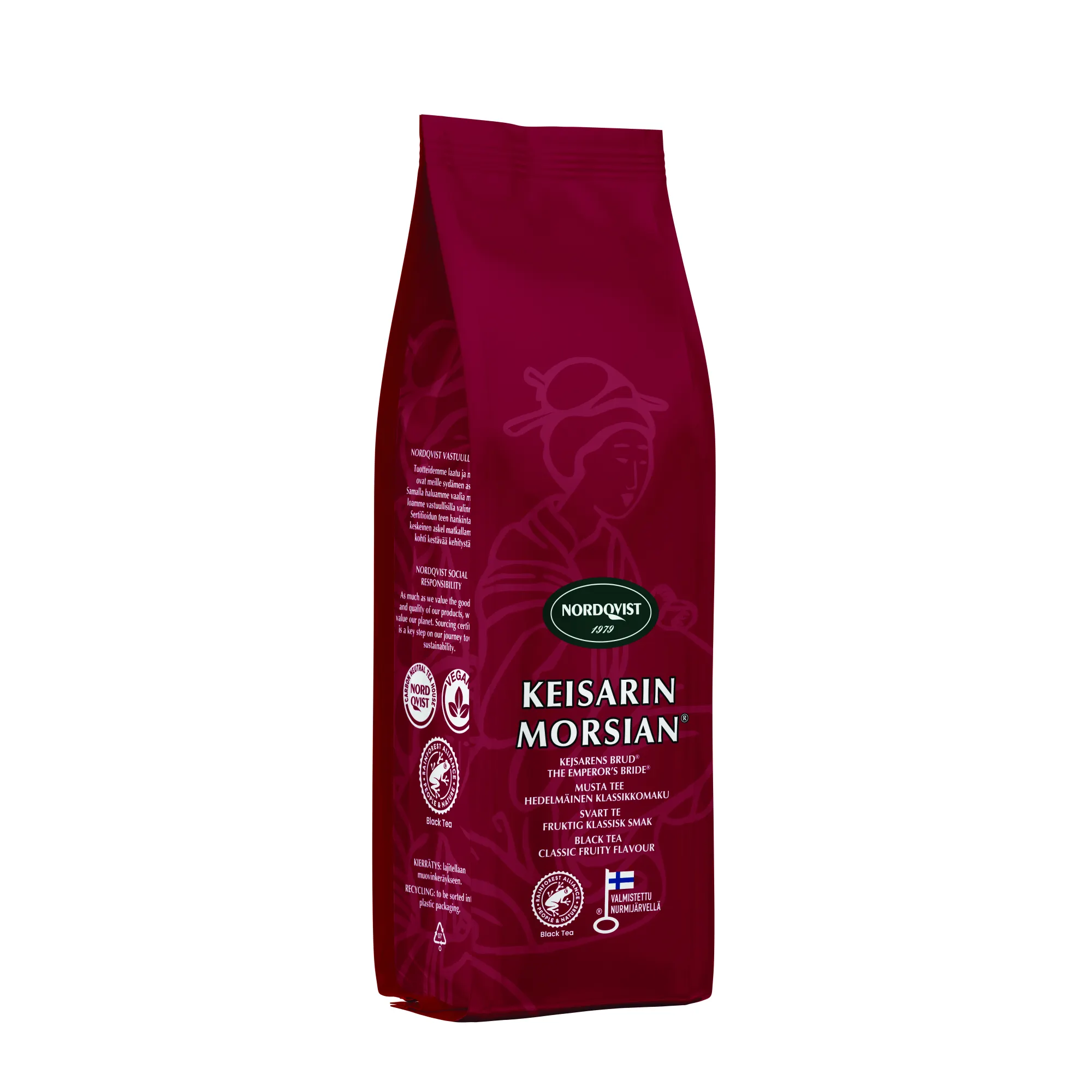 Nordqvist Herbata Emperors bride 130g tea, czarna herbata, opakowanie, cieńsza torba, Nordqvist