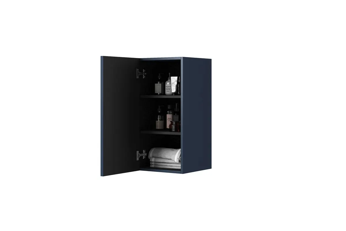 Słupek łazienkowy NICOLE 70 1D - czarny mat - B_149143