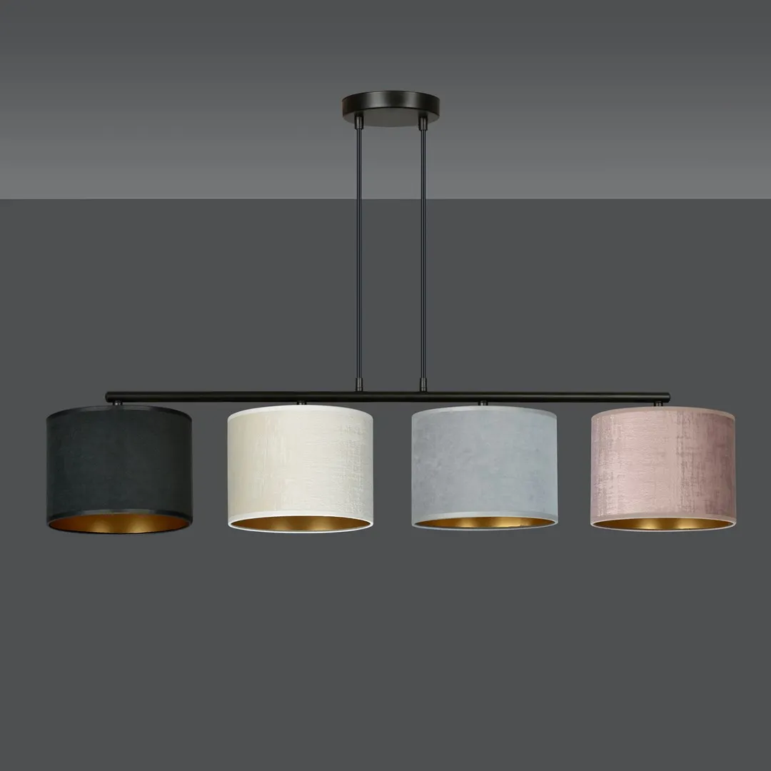 Lampa wisząca HILDE 4 Czarny MIX — zdjęcie 3